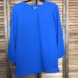 JM Collection X-large blue blouse
